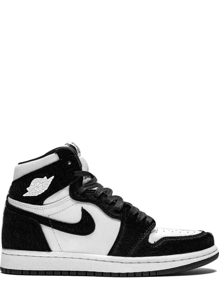 Supplied by a premier sneaker marketplace dealing with unworn, already sold out, in demand rarities. Each product is rigorously inspected by experienced experts guaranteeing authenticity. If you're an avid sneakerhead, chances are you won't want to pass up on these. Crafted from black and white leather, the Air Jordan 1 High OG twist from Jordan are ready to help you shoot and score. Alley-op. Featuring a round toe, a lace fastening, a flat rubber sole and a signature Nike swoosh. Air Jordan Sneakers Black, Nike Jordon 1 Black And Klue, Air Jordan 1 Women Black And White, Jordan 1 Air Dior, Air Jordan 1 Wolf Grey Womens, Nike Air Force Jordans, Nike Jordan Air 1 Low Black, Nike Air Jordans Womans, Jordan 1 Shoes Nike