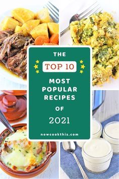 the top 10 most popular recipes of 2011, including broccoli and other foods