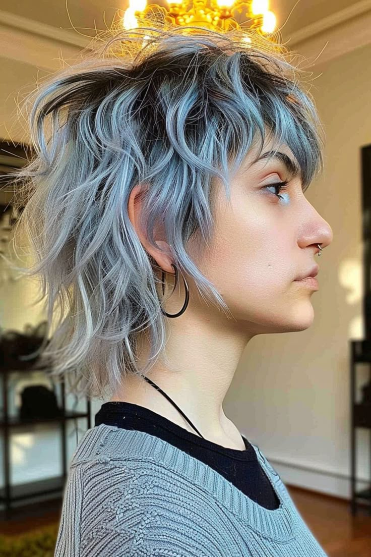 70 Popular Shag Haircuts Women Are Getting in 2024 Haley Williams Short Hair, Mullet Hairstyle Women Dyed, Best Haircuts For Glasses Wearers, Women’s Shag Mullet Short, Punk Female Hair, Short Shag Haircuts Wavy Hair, Shag Mullet Undercut, Mullet Shag Women, Womens Short Shag Haircut