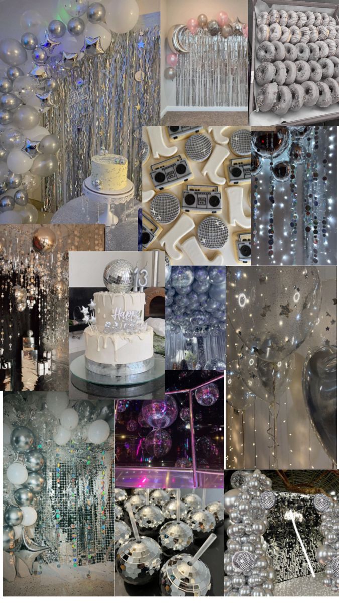 a collage of photos with different types of beads and cakes on display in them