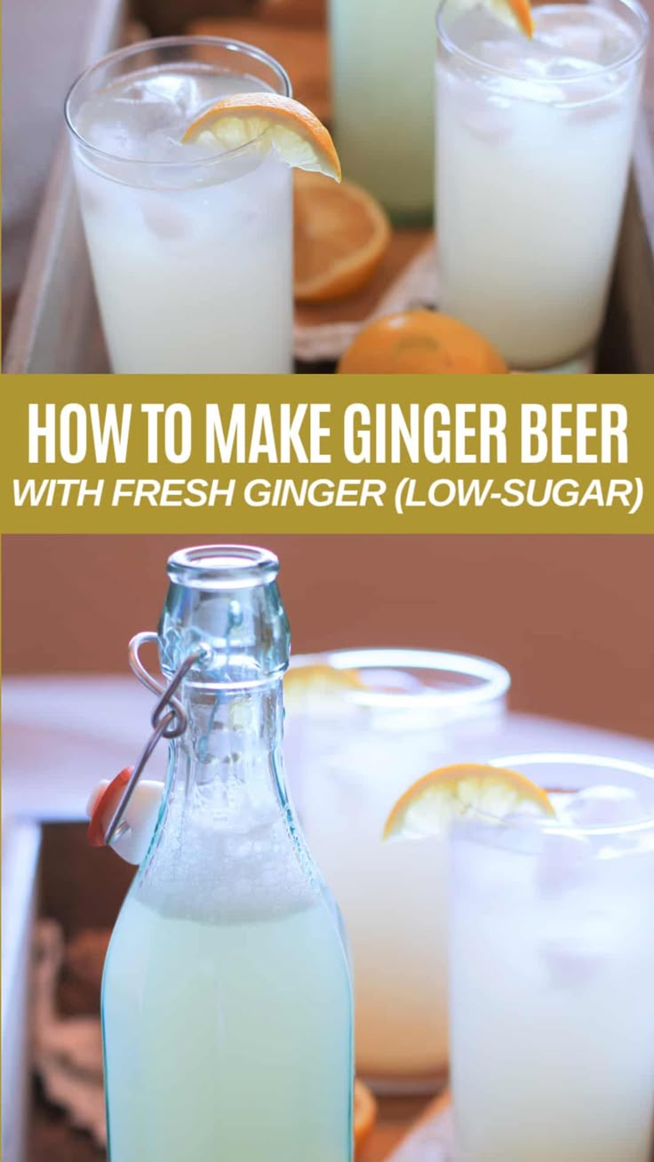 how to make ginger beer with fresh ginger low sugar