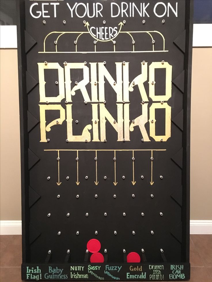 a sign that says get your drink on drinking plano