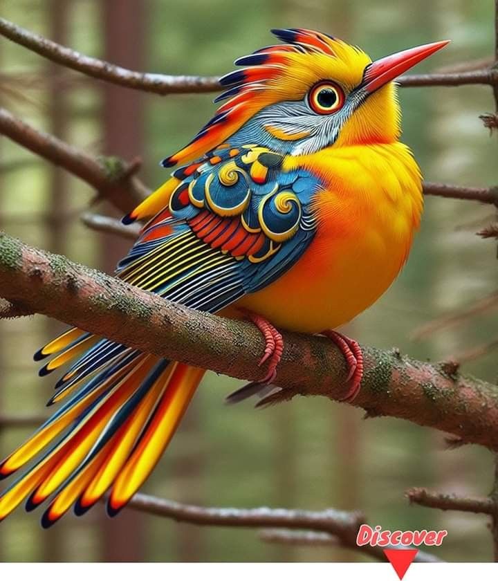 a colorful bird sitting on top of a tree branch