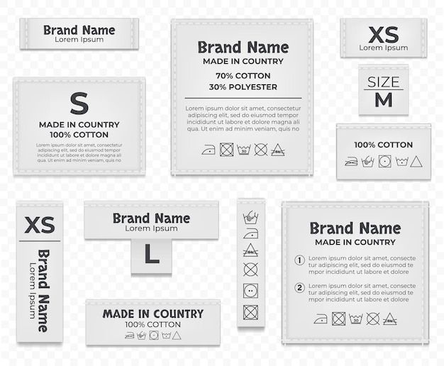 a set of business cards and labels for printing on the white background, with different shapes