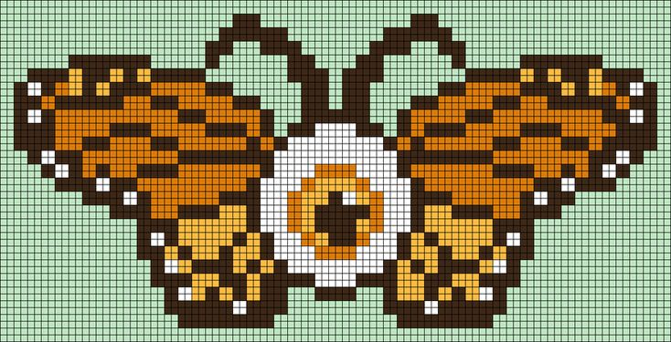 an image of a butterfly made out of pixels