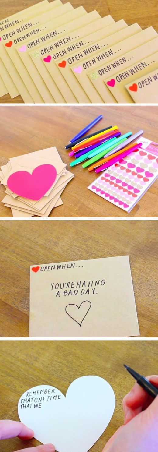 someone is making valentine's day cards out of paper