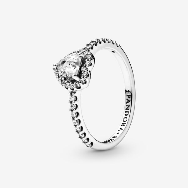 Pandora Elevated Heart Ring, Elevated Heart Ring, Pandora Rings Heart, Pandora Heart, Silver Heart Ring, Pandora Hearts, Pandora Rings, Pandora Silver, Jewellery Uk