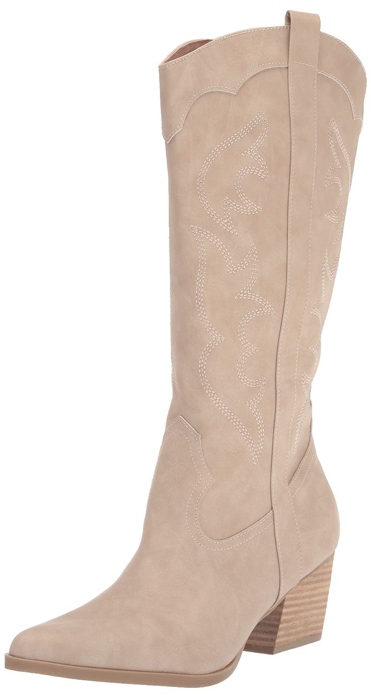 PRICES MAY VARY. comfortable padded sock Thermoplastic Polyurethane sole Block Heel Perfect blend of trendiness and comfort Designed with quality and comfort in mind. Cowgirl Boots Fashion, Women’s Leather Boots, Cowgirl Boots And Dresses, Amazon Boots Women, 2024 Western Fashion, Beige Cowboy Boots Outfit, Fancy Cowgirl Boots, Skirt And Cowgirl Boots, Cowgirl Boots Outfit Fall