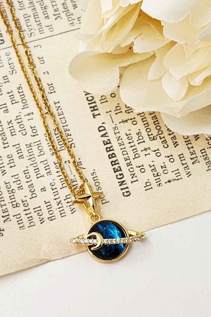 Space Necklace, Planet Necklace, Star Necklace, Galaxy Necklace, Blue Necklace, Moon Necklace, Celestial Necklace, Stainless Steel Chain

gold planet, gold planet necklace, gold star necklace, blue necklace, Y2K necklace, Korean style, saturn necklace, universal necklace, venus necklace, cosmic necklace, astronomy necklace, aesthetic necklace, galaxy jewelry Necklace Korean Style, Astronomy Necklace, Cosmic Necklace, Necklace Planet, Venus Necklace, Necklace Korean, Gold Star Necklace, Space Necklace, Aesthetic Necklace