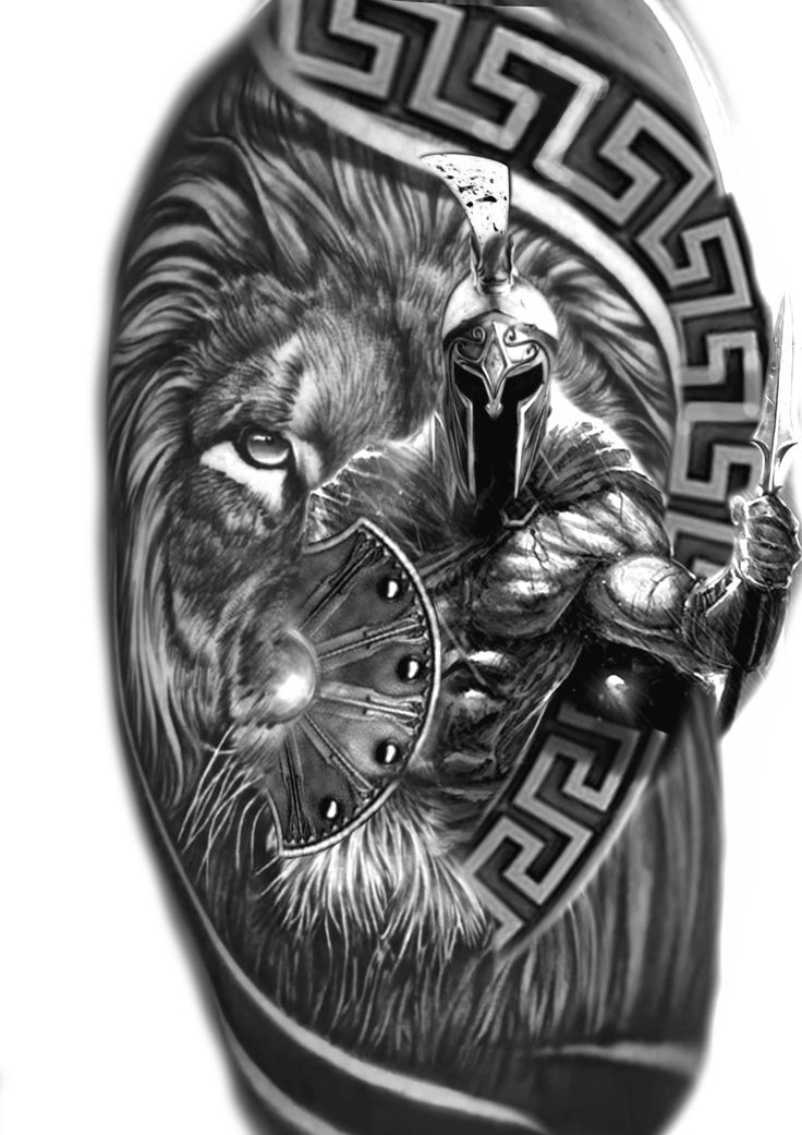 Back Tattoo Women Full, Spartan Warrior Tattoo, Lion Leg Tattoo, Warrior Tattoo Design, Realism Tattoo Design, Lion Back Tattoo, Gladiator Tattoo, Army Camp, Spartan Tattoo