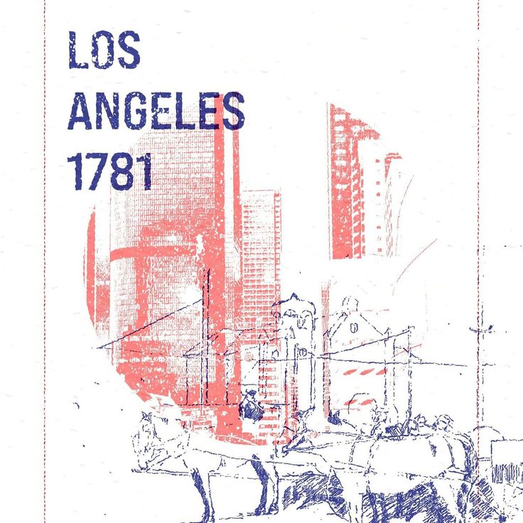 the cover of los angeles, 1971 with an image of horses and buildings in the background