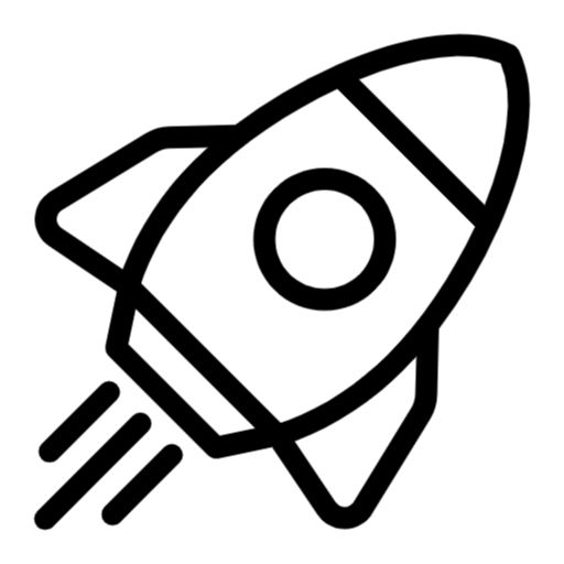 a black and white drawing of a rocket ship