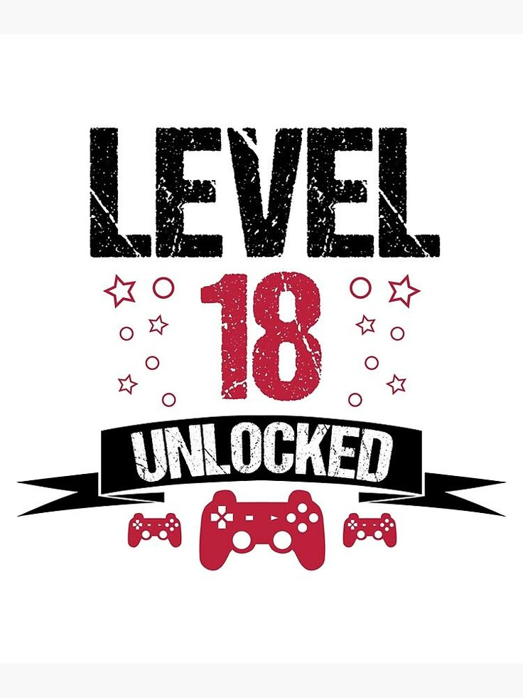 "Level 18 Unlocked Gamer 18th Birthday Gift" Greeting Card for Sale by Alfalfalfa90 | Redbubble 18th Birthday For Boys, 18th Birthday Party Ideas For Boys, 18th Birthday Card Ideas, 18th Birthday Boy, 18th Birthday Ideas For Boys, Happy 18th Birthday Quotes, Birthday Ideas Nyc, 18th Birthday Ideas, It's My 18th Birthday