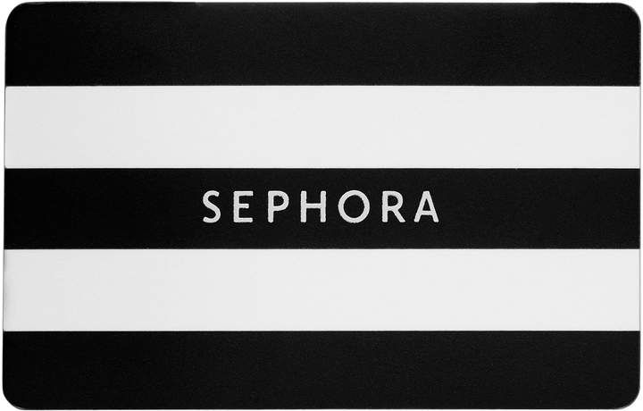 the name sephora written on a black and white striped mouse pad with horizontal stripes