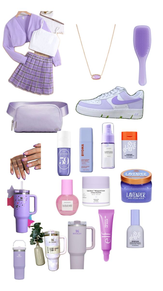 Preppy Clothes Board, Purple Preppy, Purple Collage, Clothes Board, Preppy Clothes, Weekly Outfits, Preppy Outfit, Outfit Inspirations, Cute Outfits