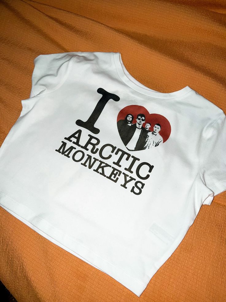 I Heart Arctic Monkeys Shirt Arctic Monkeys Shirts, I Heart Shirts Aesthetic, Arctic Monkeys Clothes, Artic Monkeys Shirt, Cropped Shirt Men, Arctic Monkeys Concert Outfit, Arctic Monkeys Merch, Arctic Monkeys Shirt, Arctic Monkeys T Shirt