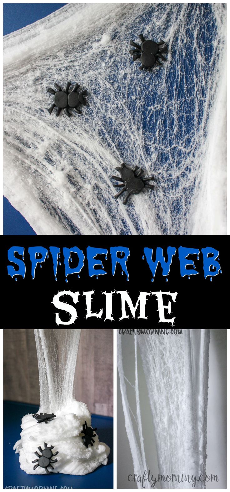 spider web slime craft for kids to make