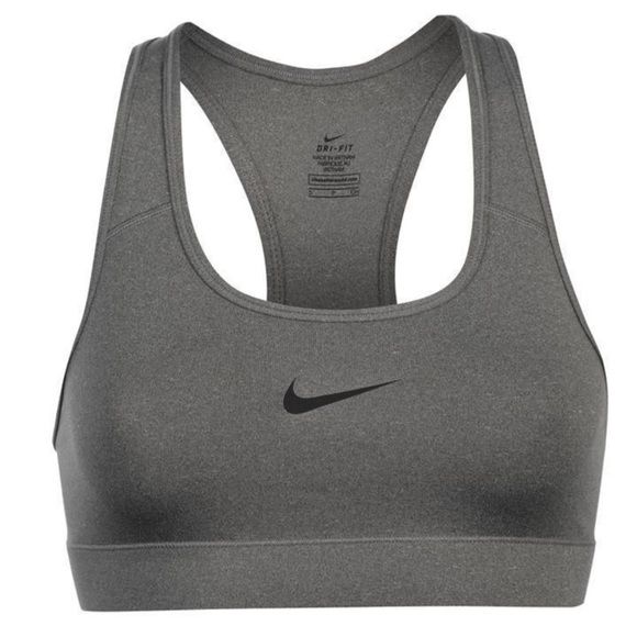 Nike Dri-Fit Charcoal Gray Racerback Sports Bra Size M New Without Tags Grey Sports Bra, Nike Racerback Sports Bra For Running, Nike Breathable Racerback Sports Bra, Nike Racerback Sports Bra Breathable, Nike Solid Sports Bra For Sports, Nike Racerback Sportswear, Nike Racerback Sports Bra For Gym, Nike Functional Racerback Sports Bra, Functional Nike Racerback Sports Bra