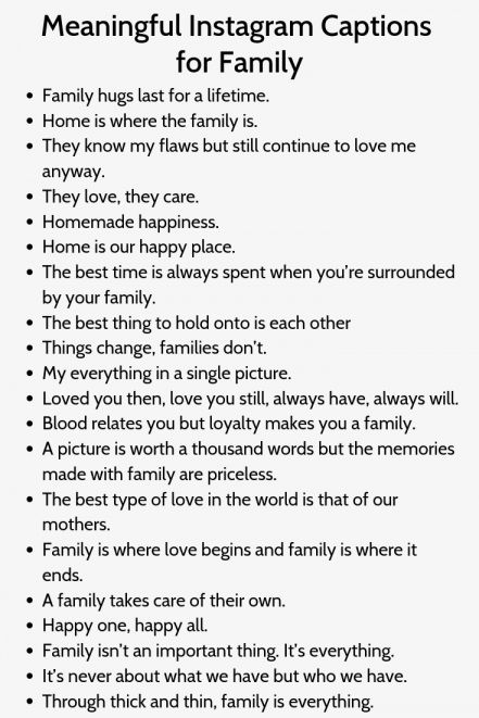 a poem with the words, meaning and examples for each family member in their life