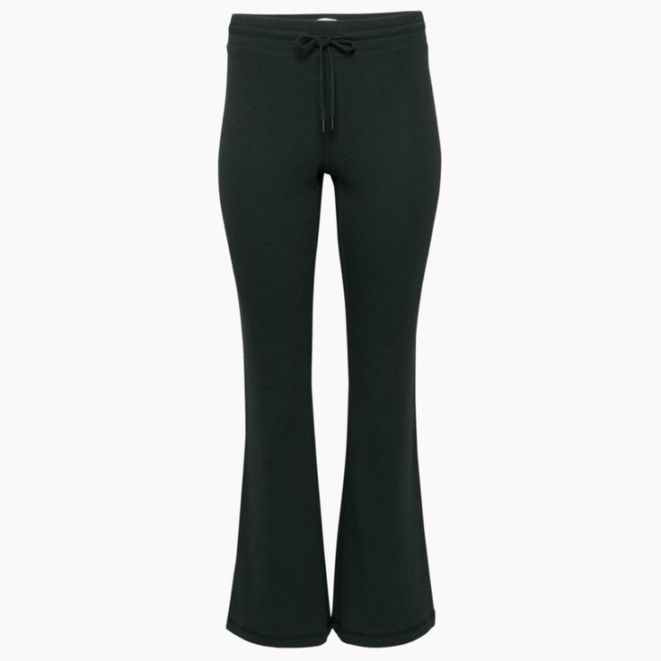 Never Worn These Are Mid-Rise Kick-Flare Pants With An Elastic Waist And Slim Fit. They're Made With Cozy, Textural Baby Waffle-Knit Fabric. For Reference I’m 5.5” Aritzia Waffle Pants, Waffle Knit Pants, Waffle Pants, Best Pants, Kick Flares, Best Black, Knit Pants, Waffle Knit, Flare Pants