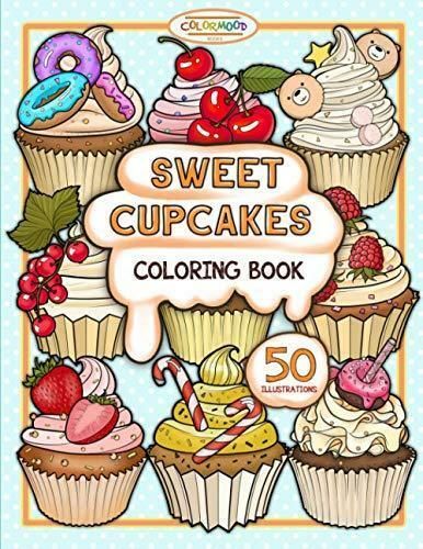 the coloring book for sweet cupcakes