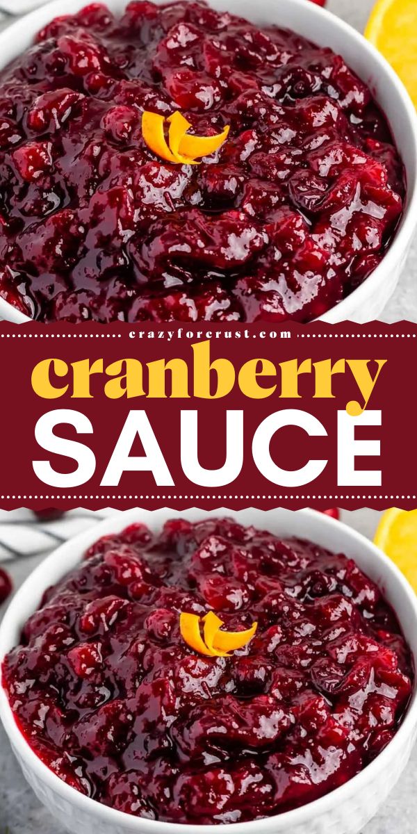 This Cranberry Sauce is the a classic make-ahead cranberry recipe with notes of orange. It’s super easy to make it yourself and it tastes a million times better than store bought! Cranberry Sauce With Orange Zest, Cranberry Orange Sauce Thanksgiving, Thanksgiving Sides Easy, Christmas Sauce, Orange Cranberry Sauce, Raclette Originale, Galette Des Rois Recipe, Easy Thanksgiving Sides, Orange Sauce Recipe