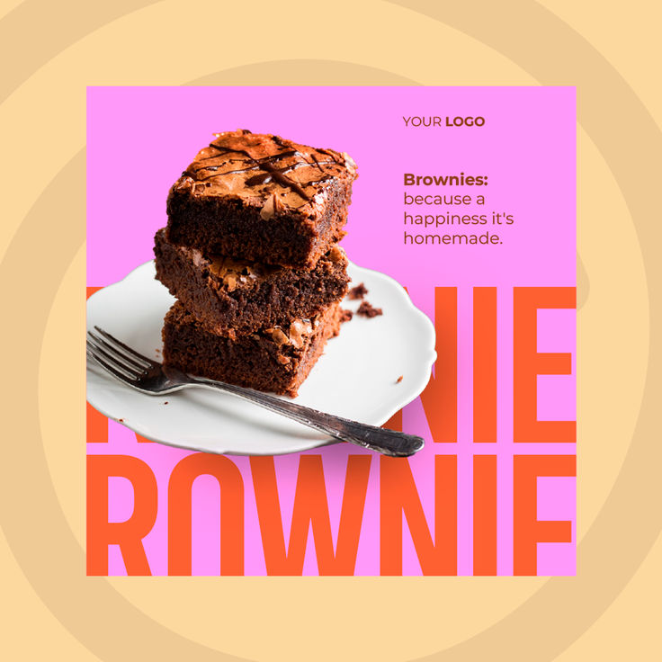 a piece of chocolate cake on a plate with a fork next to it that says, you're too brownies because a slice is always in the middle of homemade