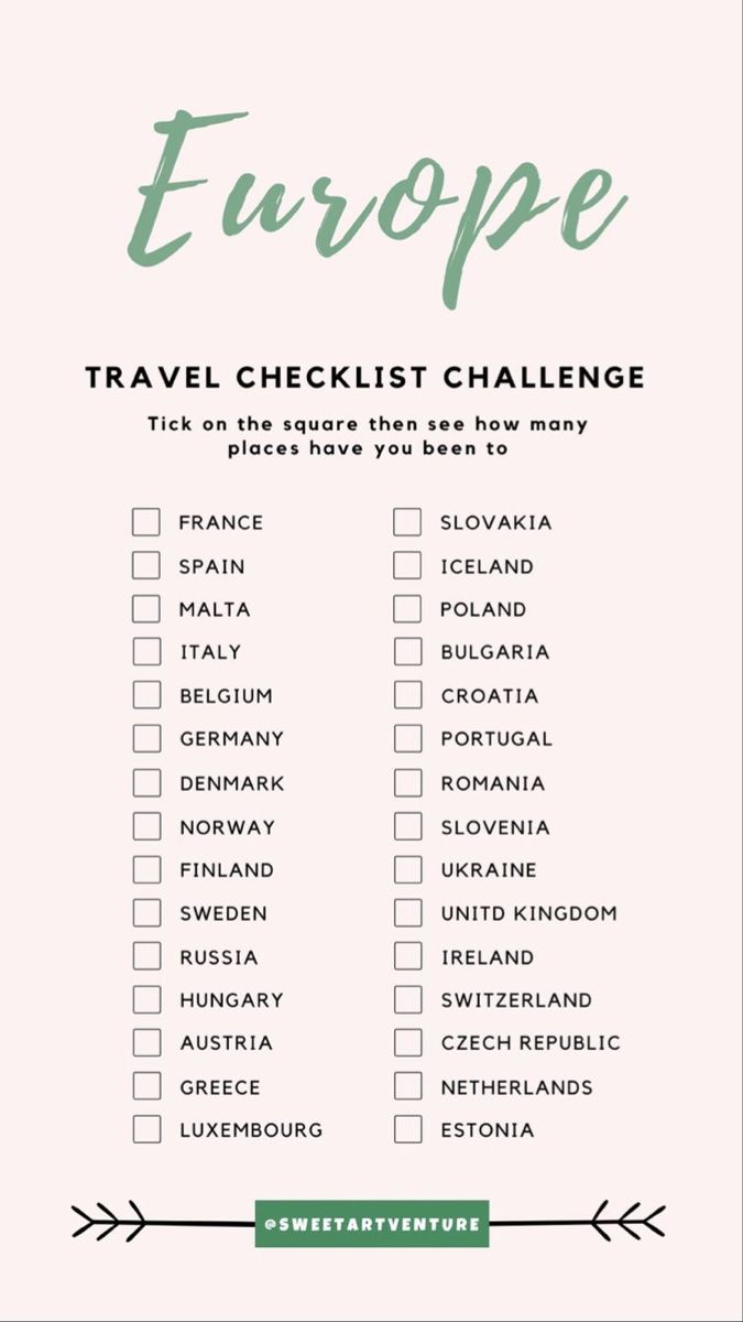 travel checklist with the words asia on it and an arrow pointing up in green