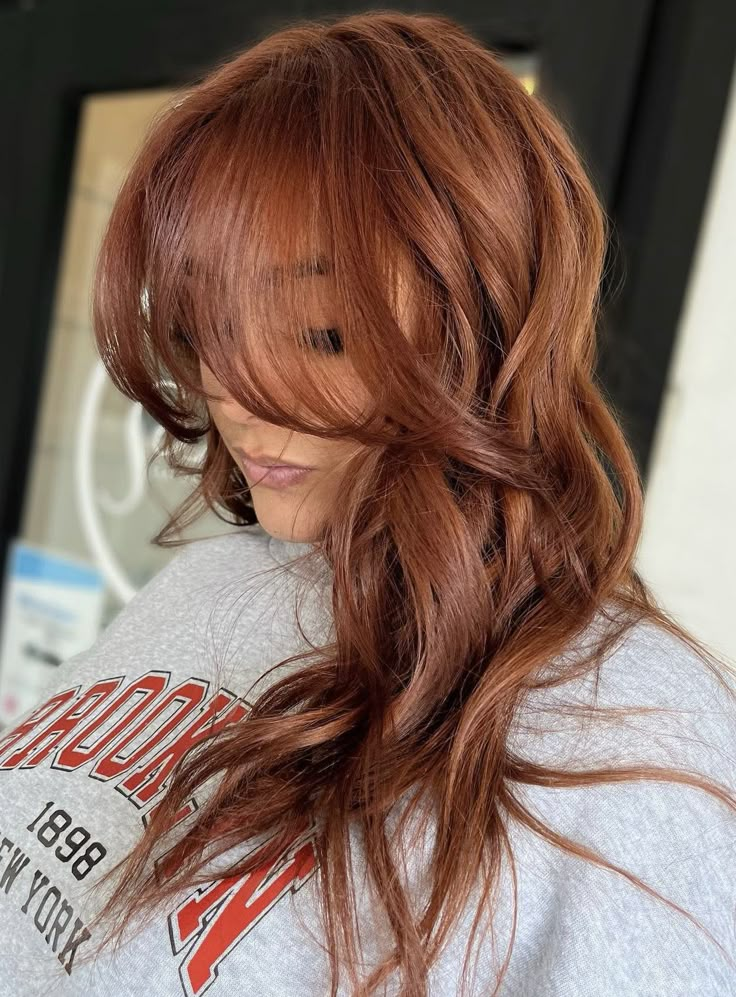 30+ Gorgeous Red Hair Color Ideas that will Turn Heads - Days Inspired Expensive Red Hair Color, Summer 2024 Red Hair, Brown To Red Hair Transformation, Apricot Red Hair, Expensive Red Hair, Short Cowgirl Copper Hair, Level 6 Red Hair, Summer Cowboy Copper Hair, Cowboy Hair Color