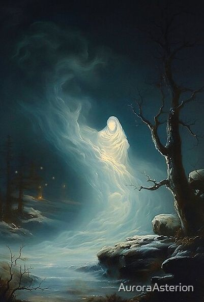 an image of a painting that looks like it is in the middle of a night