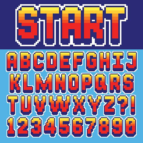 Pixel Art Fancy Letters