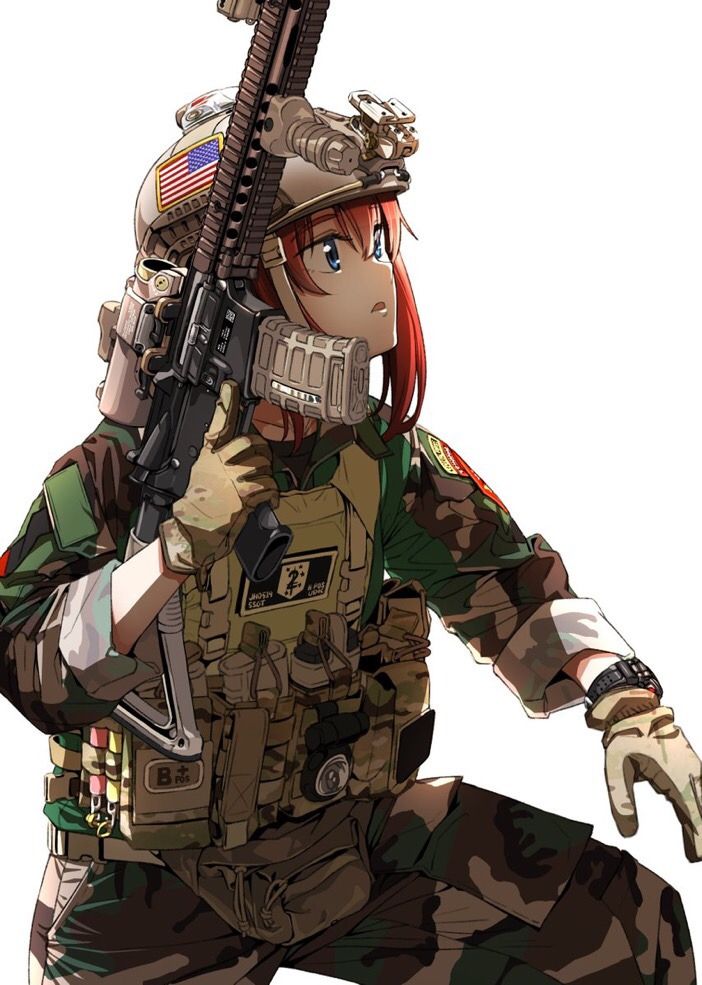 Anime Operator, Gunslinger Girl, Comics Anime, Anime Men, Anime Military, Bd Comics, Military Girl, Female Soldier, Army Girl