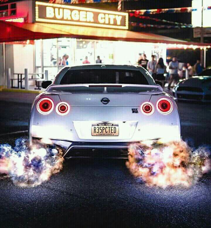 #GT-R #shooting #flames Nissan Gt R, Nissan Skyline R35, Skyline Gtr ...