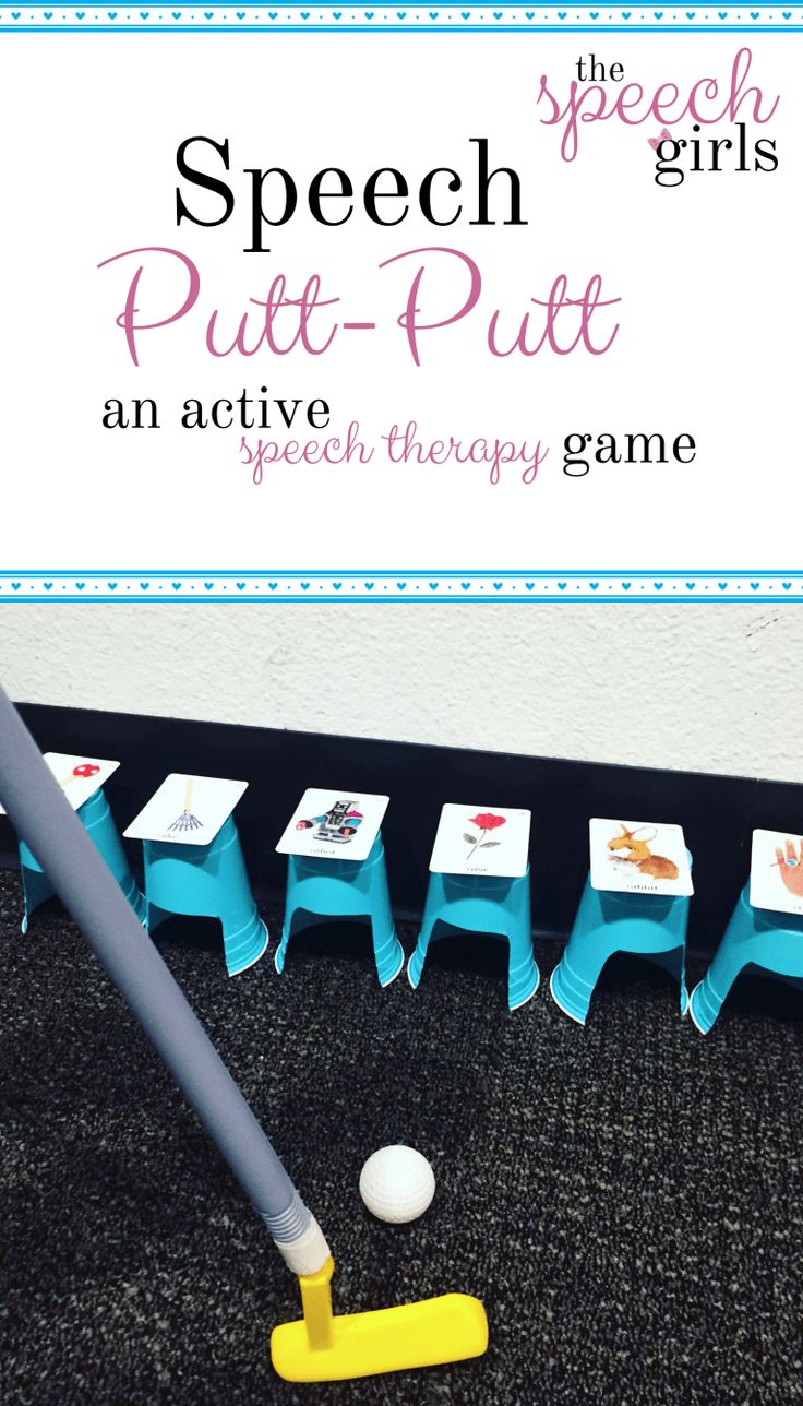 the speech girls pute - putt an active speech therapy game for speech development