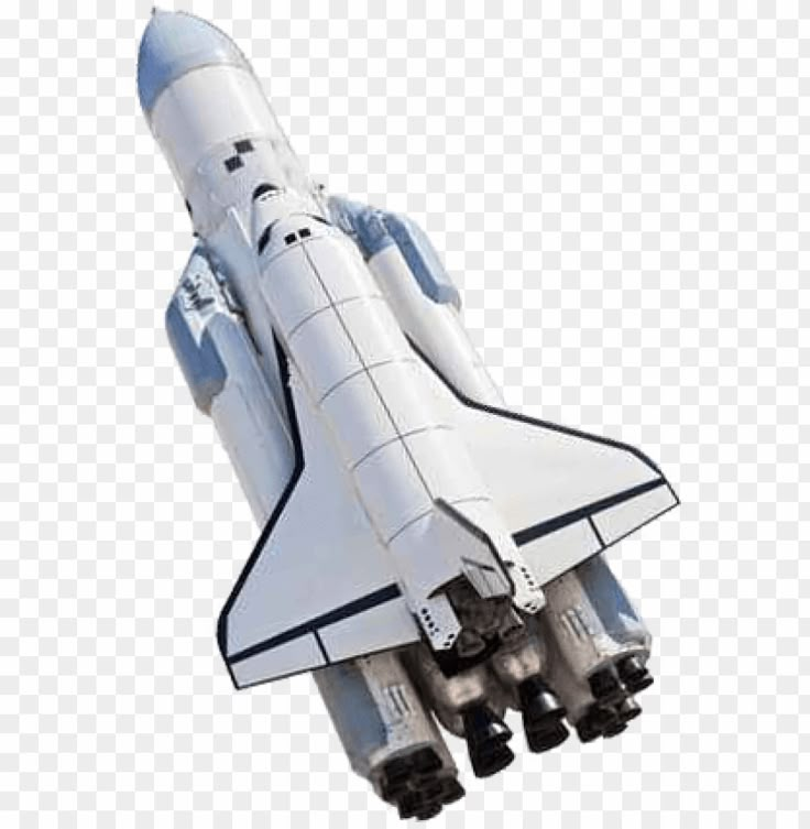 the space shuttle is flying in the sky with no background, hd png clipart