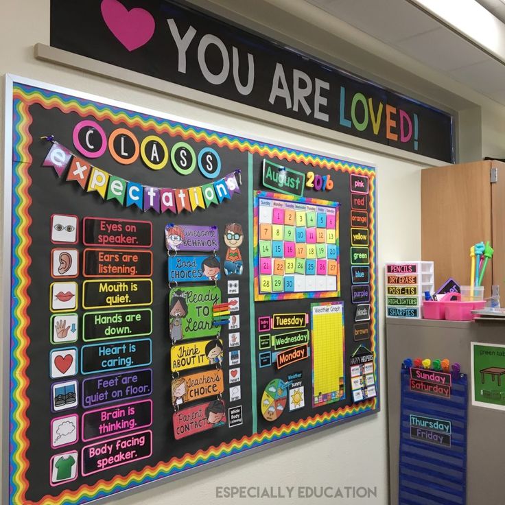 a bulletin board with words and pictures on it in an office cubicle that says you are loved