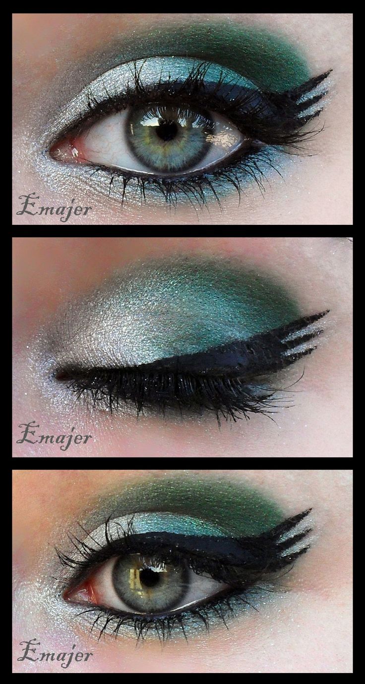 Maquillage Harry Potter, Slytherin Costume, Harry Potter Makeup, Slytherin Fashion, Ball Makeup, Anniversaire Harry Potter, Makeup Eyes, Makeup For Green Eyes, Eye Make