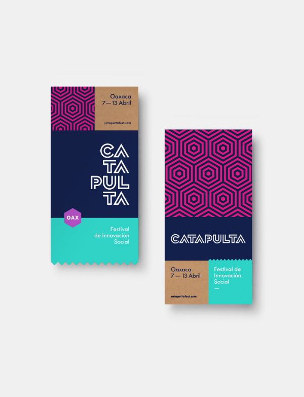 two business cards designed for catapulta