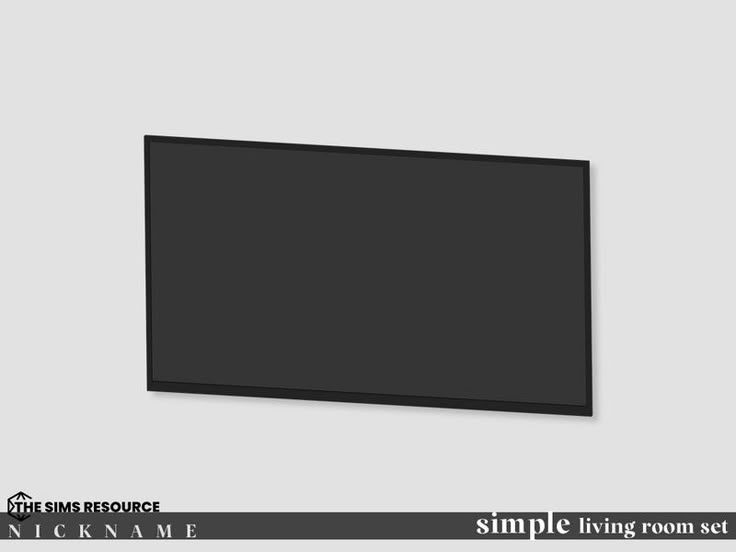 an image of a simple living room set with grey walls and black trimmings