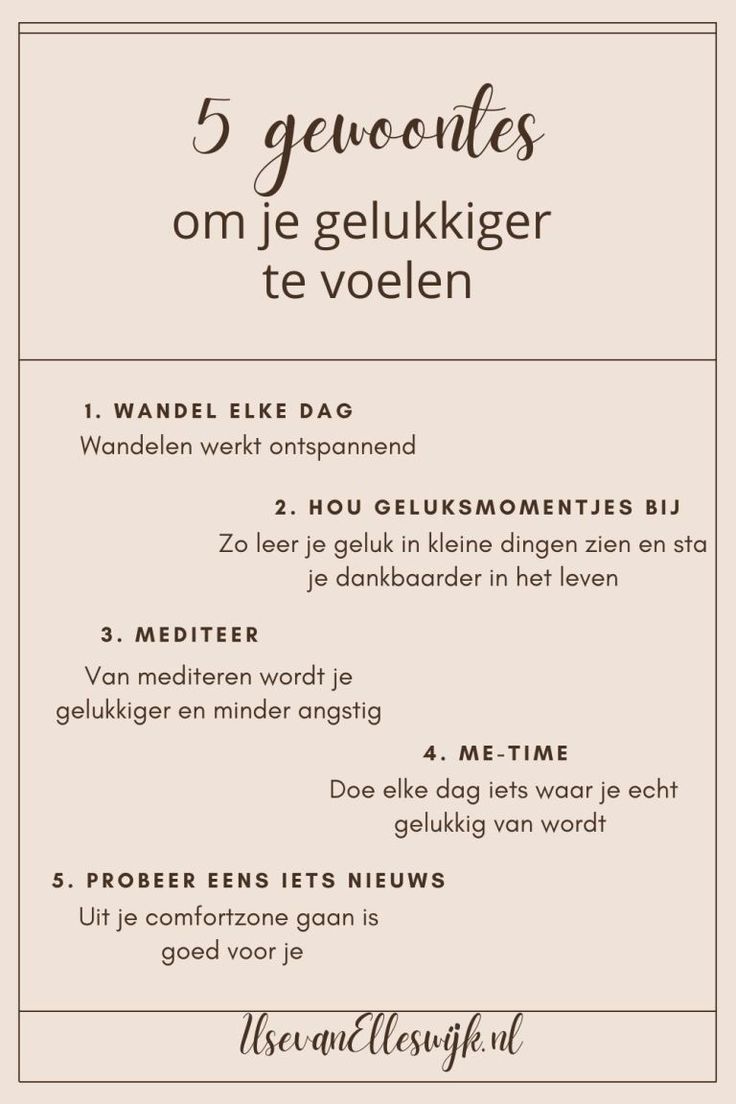 5 gewoontes voor een gelukkiger leven Happy Minds, Elderly People, People Online, Positive Mind, The Times, Me Time, Beautiful Words, Positive Affirmations, Happy Life