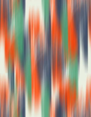 an orange and green abstract pattern with blurry lines