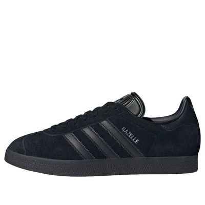 adidas Gazelle 'All Black Silver Metallic' JI2161 Classic Black Sneakers With Three Stripes, Adidas Gazelle Grey, All Black Adidas, Adidas Gazelles, Pretty Shoes Sneakers, Black Gums, Swag Shoes, Adidas Gazelle, Pretty Shoes