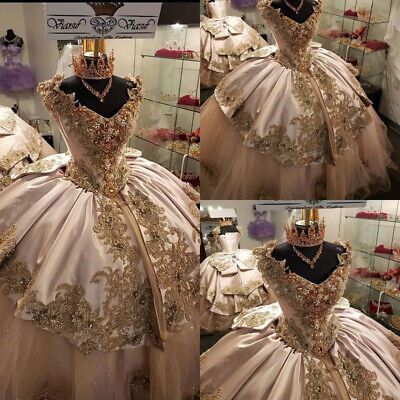 Corset Ball Gowns, Quinceanera Dresses Gold, Quinceanera Themes Dresses, Beaded Corset, Sweet 16 Dress, Quinceñera Dresses, Quinceanera Dresses Pink, Pretty Quinceanera Dresses, Quince Dress