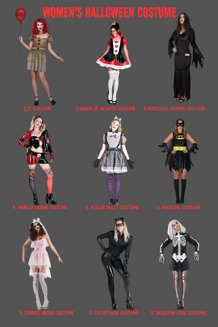 women's halloween costumes from the past