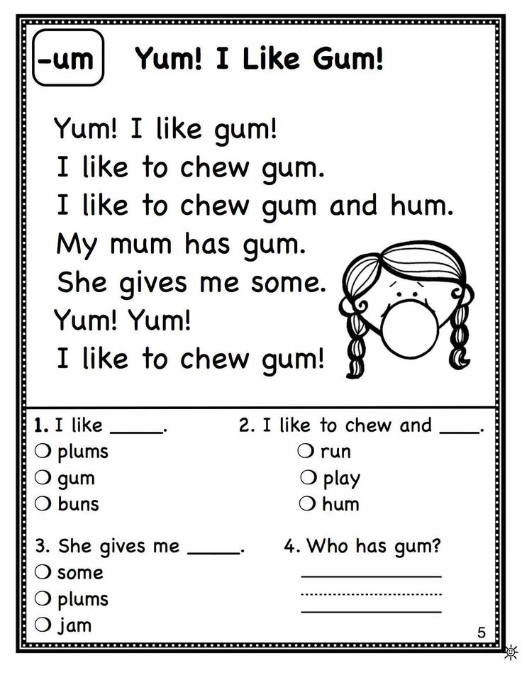 a printable worksheet for children to learn how to read the words in english