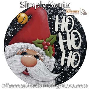 a christmas ornament with a santa clause on it