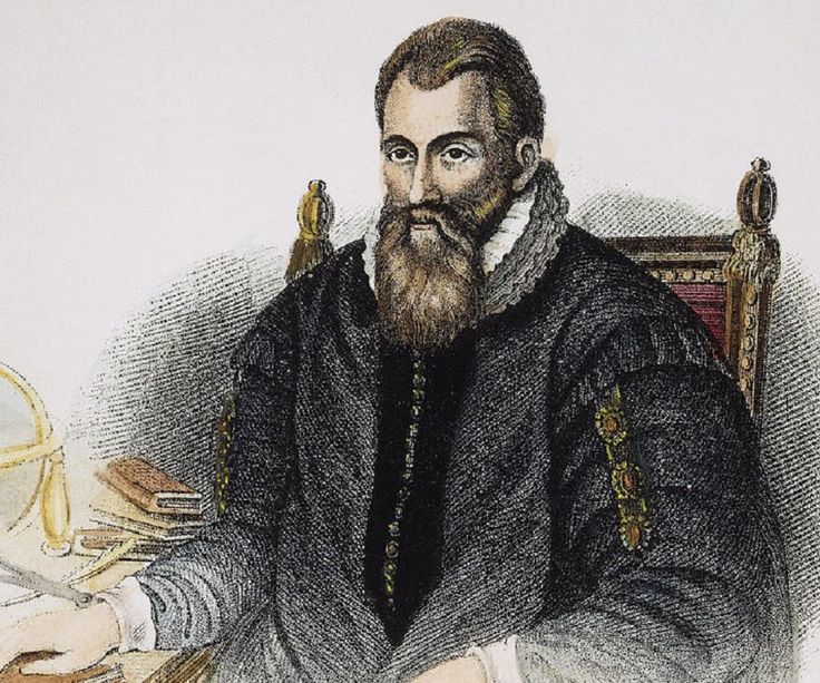 an old drawing of a man with a beard sitting at a desk in front of a mirror