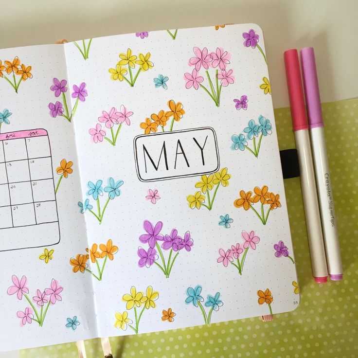 may spring floral bullet journal theme #bujo #bujoideas #bulletjournal #bulletjournaling #bulletjournalideas May 2024 Bullet Journal, Bullet Journal Ideas May Cover, May Reading Journal, May Doodles Bullet Journal, May Planner Theme, Journal Month Page May, Spring Bullet Journal Cover, May Journal Spread, 2022 Bujo Cover