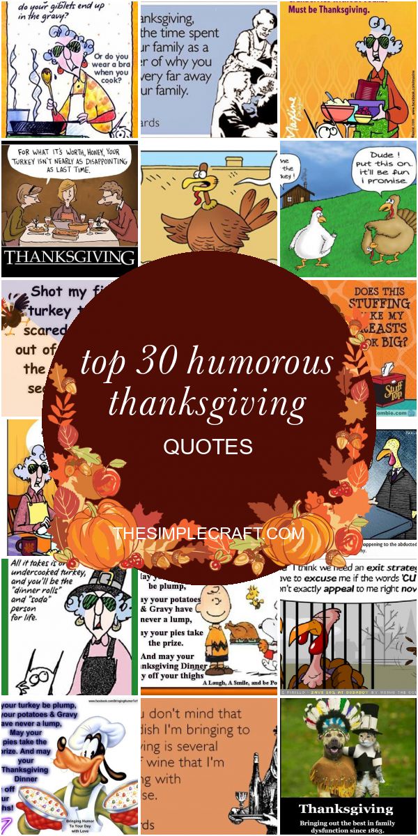 the top 30 humorous thanksgiving quotes