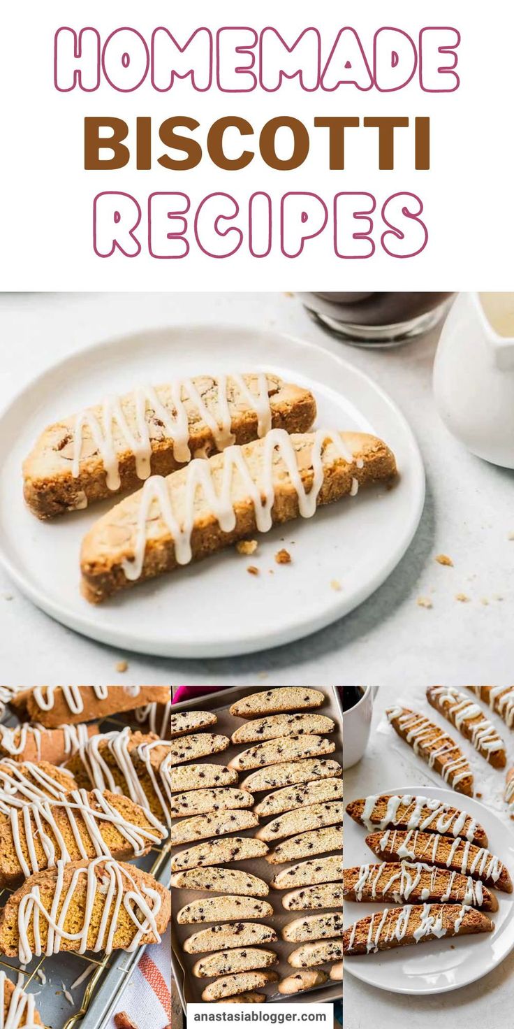 homemade biscotti recipe with text overlay